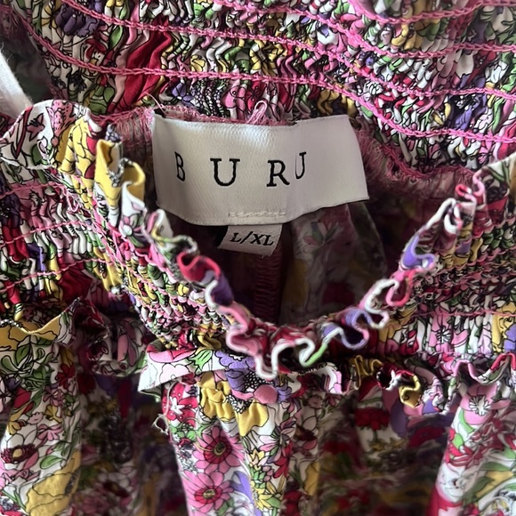 BURU Floral Tie Top Midi Dress - Picture 2 of 7